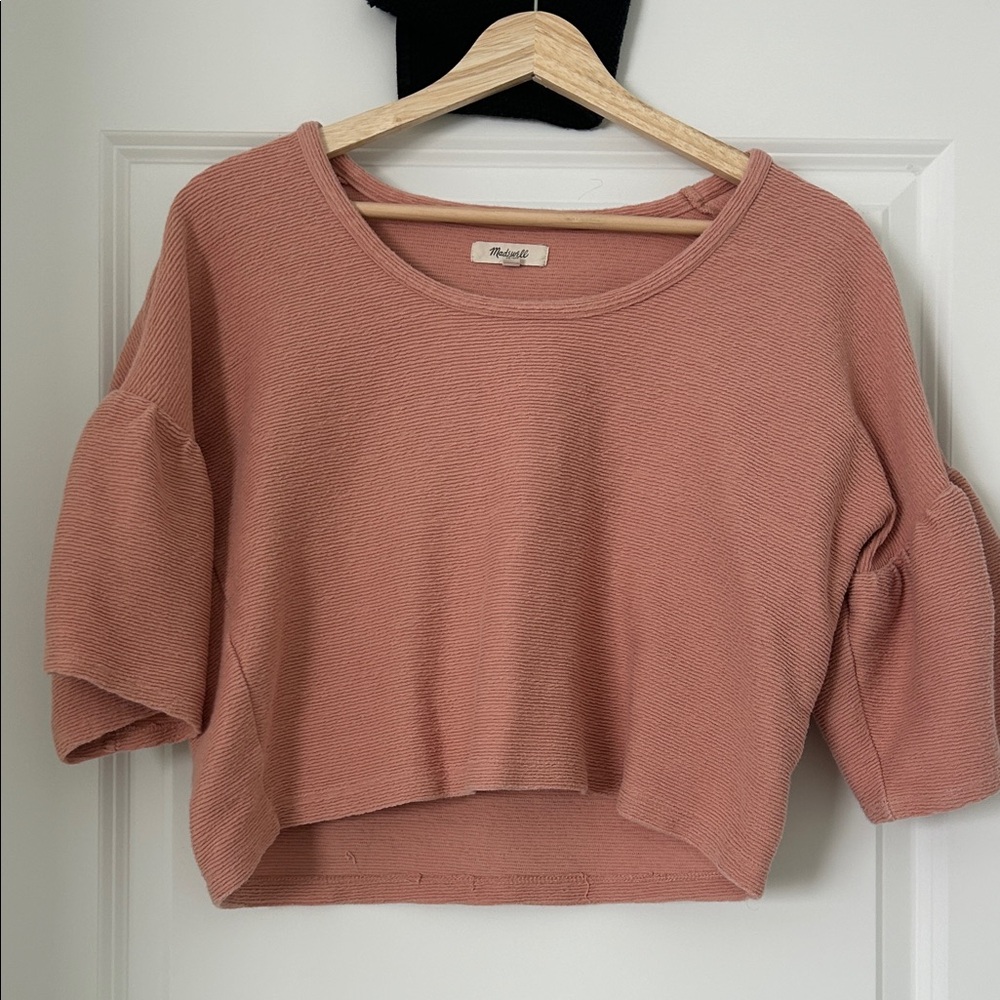 Madewell Dusty Pink Crop Top
